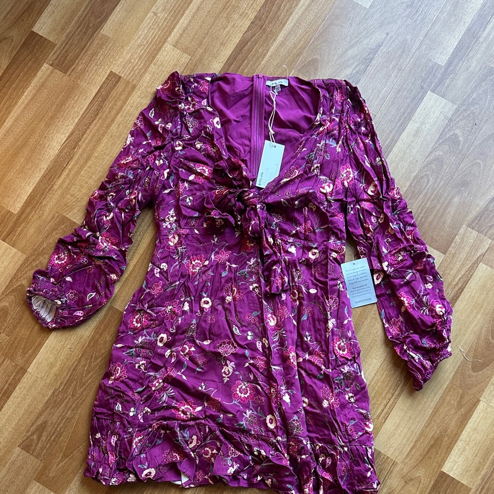 Tie Front Mini Dress
